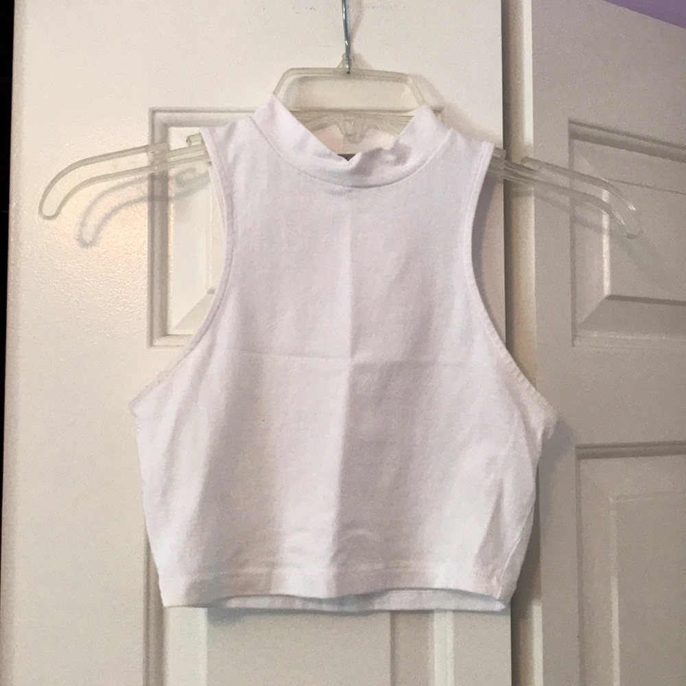 White crop top